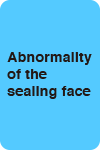 Abnormality of the sealing face