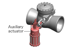 Swing check valve with actuator